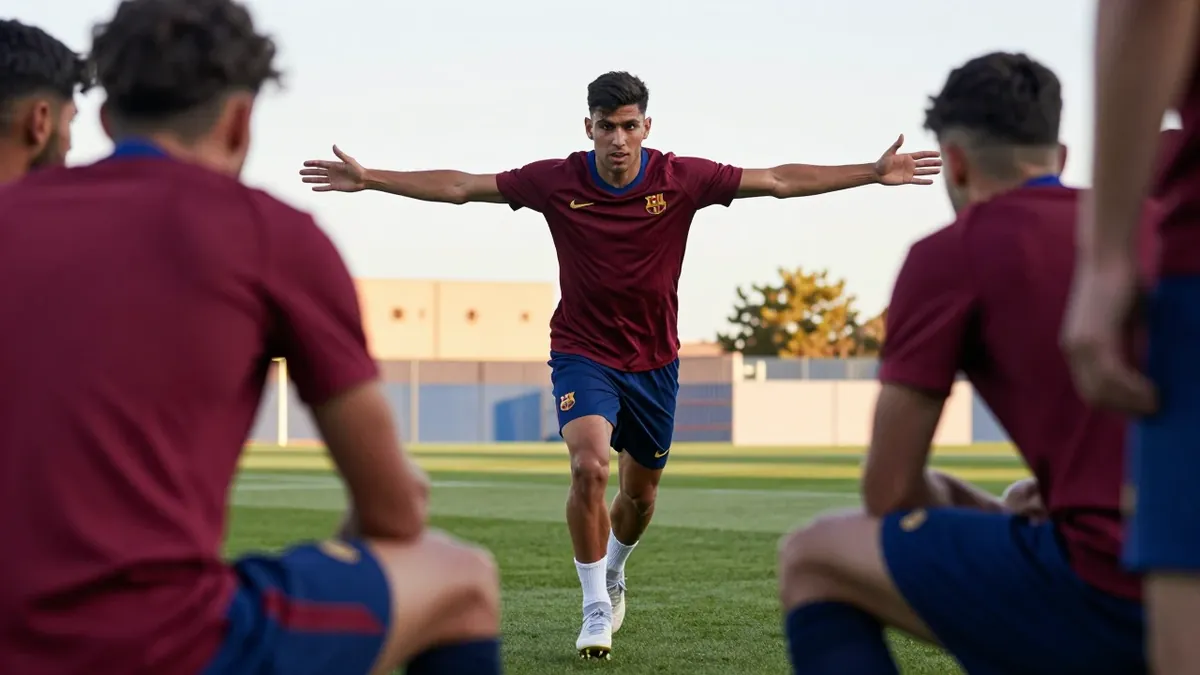 El plantel del Barça y el técnico Hansi Flick compartieron una comida de equipo en la Ciutat Esportiva para fortalecer la...