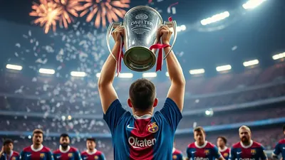Barcelona celebra su segundo título de Liga en el Camp Nou